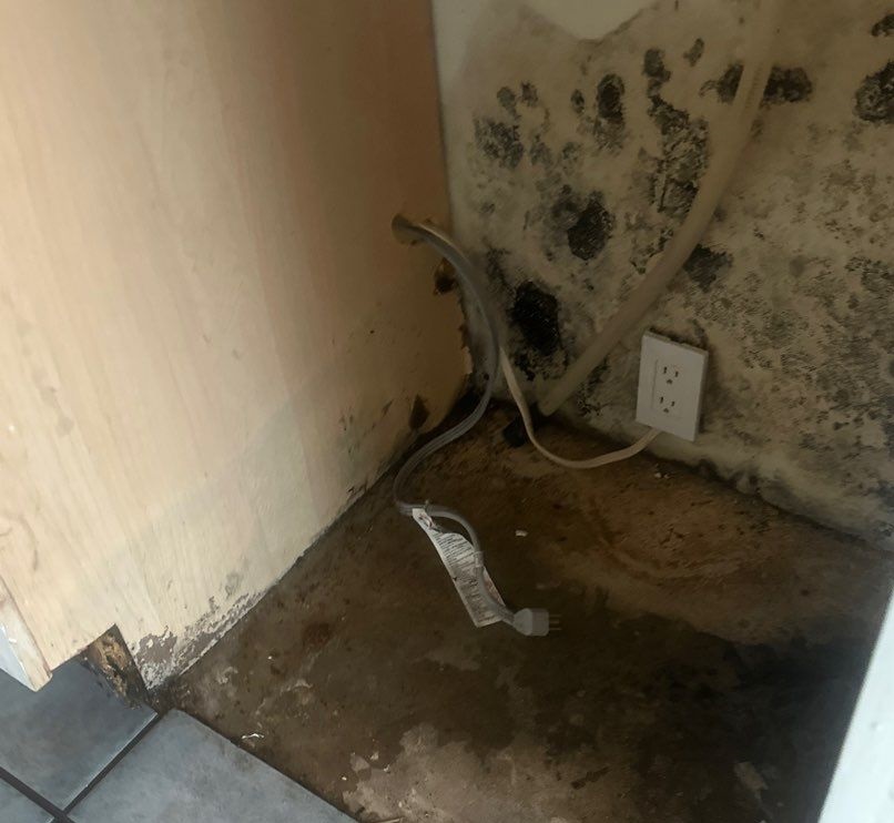 Water damage in Atlanta GA leaking pipes in kitchen repair (161)