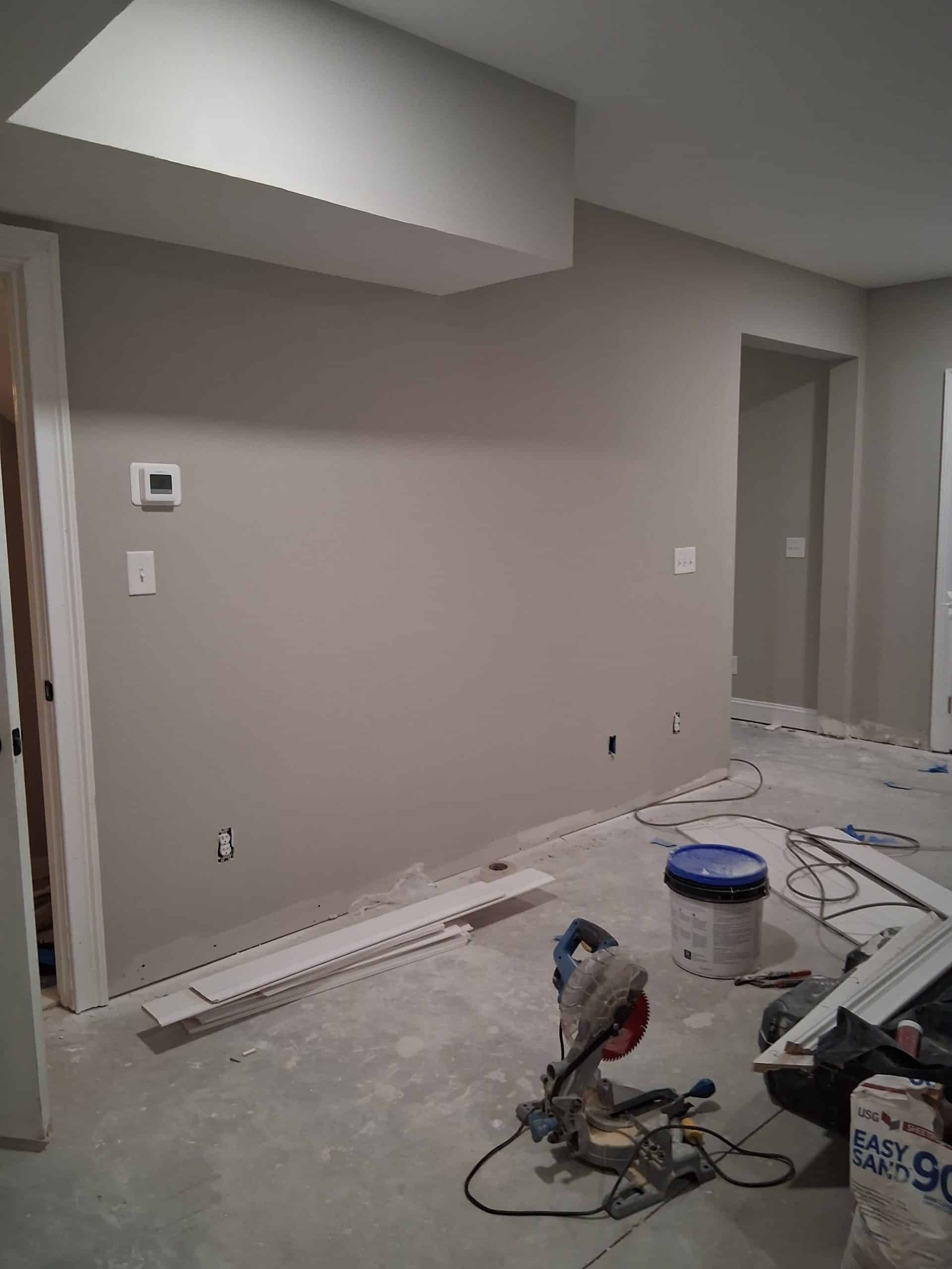 Sampling and containment work during a mold remediation job